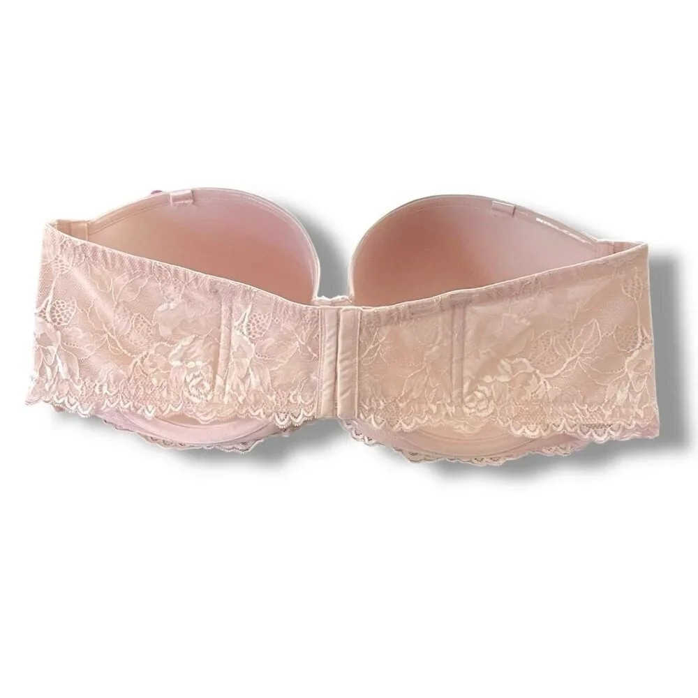 Torrid 46DD Bra Sand Nude Bombshell Everyday Strapless Underwire No Slip Lace